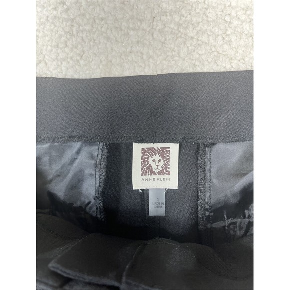 NWT Anne Klein Women’s Size 4 Black High Rise Pants‎ - Picture 3 of 10
